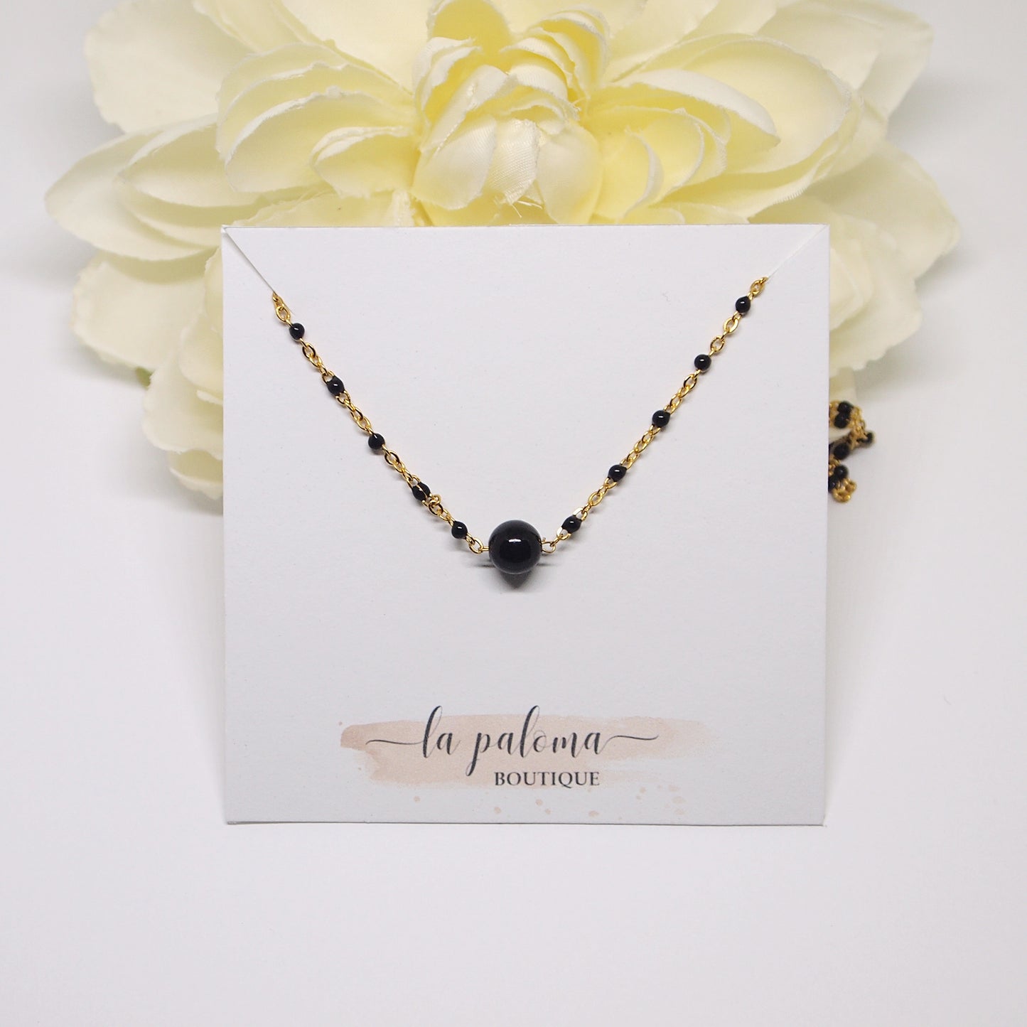 simple black tourmaline jewelry