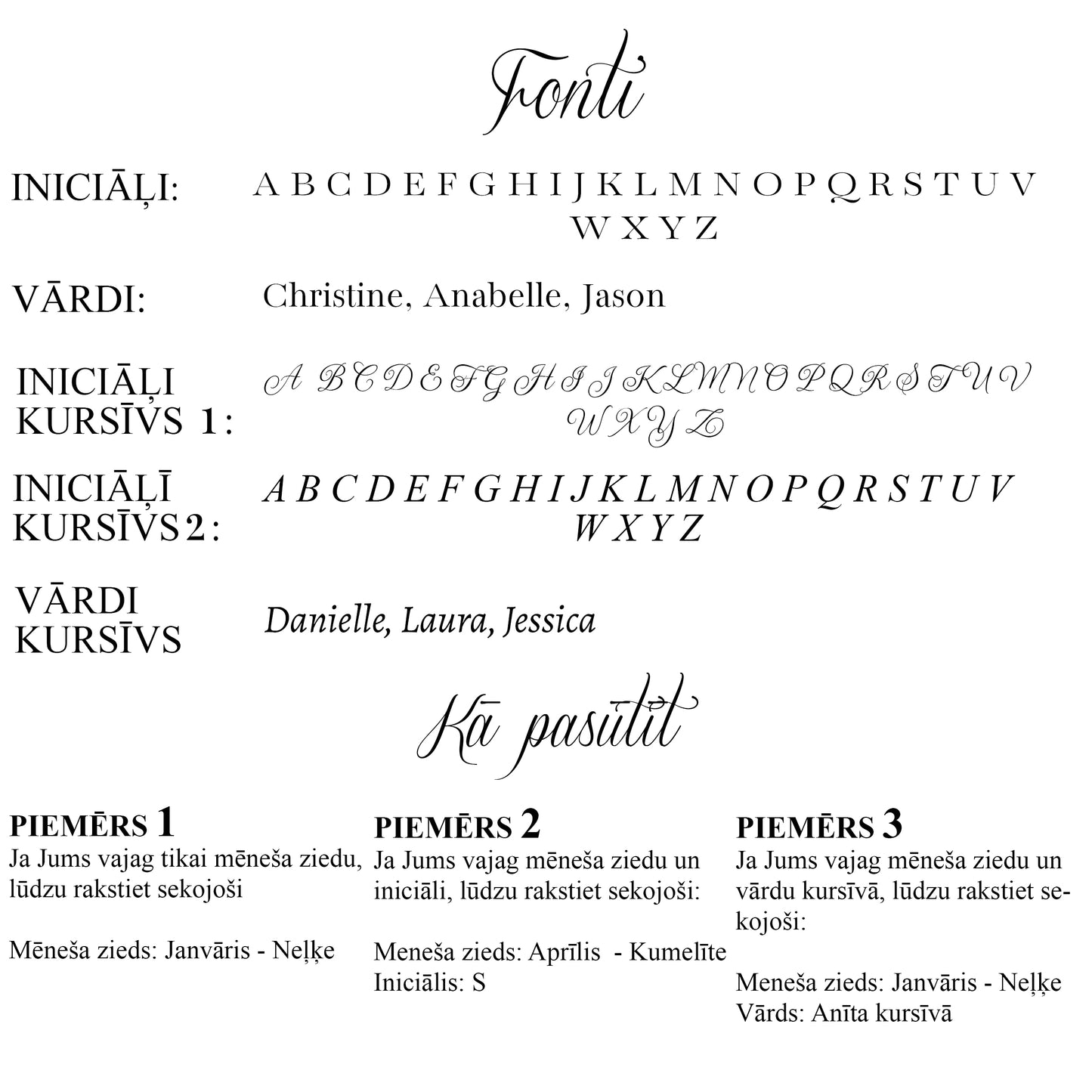 Personalizēta melnā turmalīna aproce ar mēneša ziedu