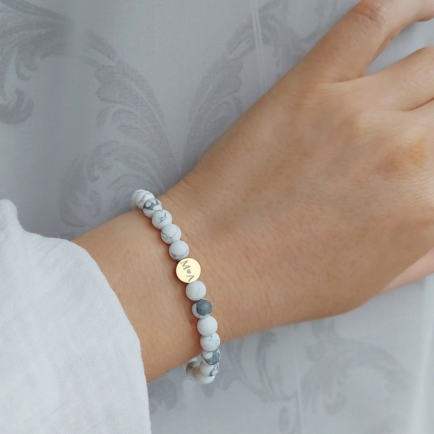 magnezīta aproce ar personalizētiem iniciāļiem