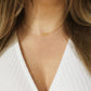 minimal citrine necklace on cord, woman gemstone jewelry