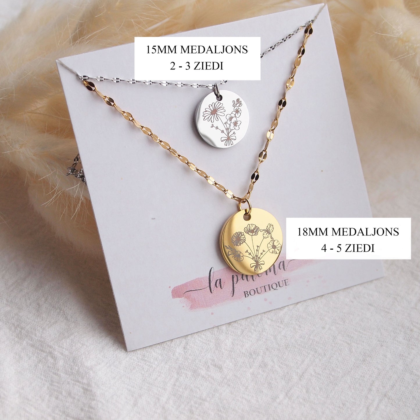 kaklarota ar gravējumu, ģimenes mēneša ziedi