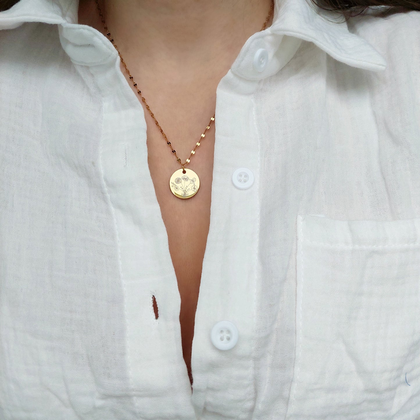 ģimenes mēneša ziedu kaklarota, dāvana mammai