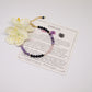 Black tourmaline, rose quartz and amethyst bracelet