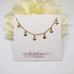 gold woman anklet with dangling stars