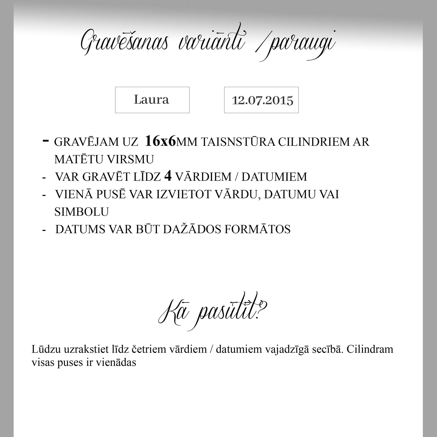 Melnā ahāta vīriešu rokassprādze ar personalizāciju