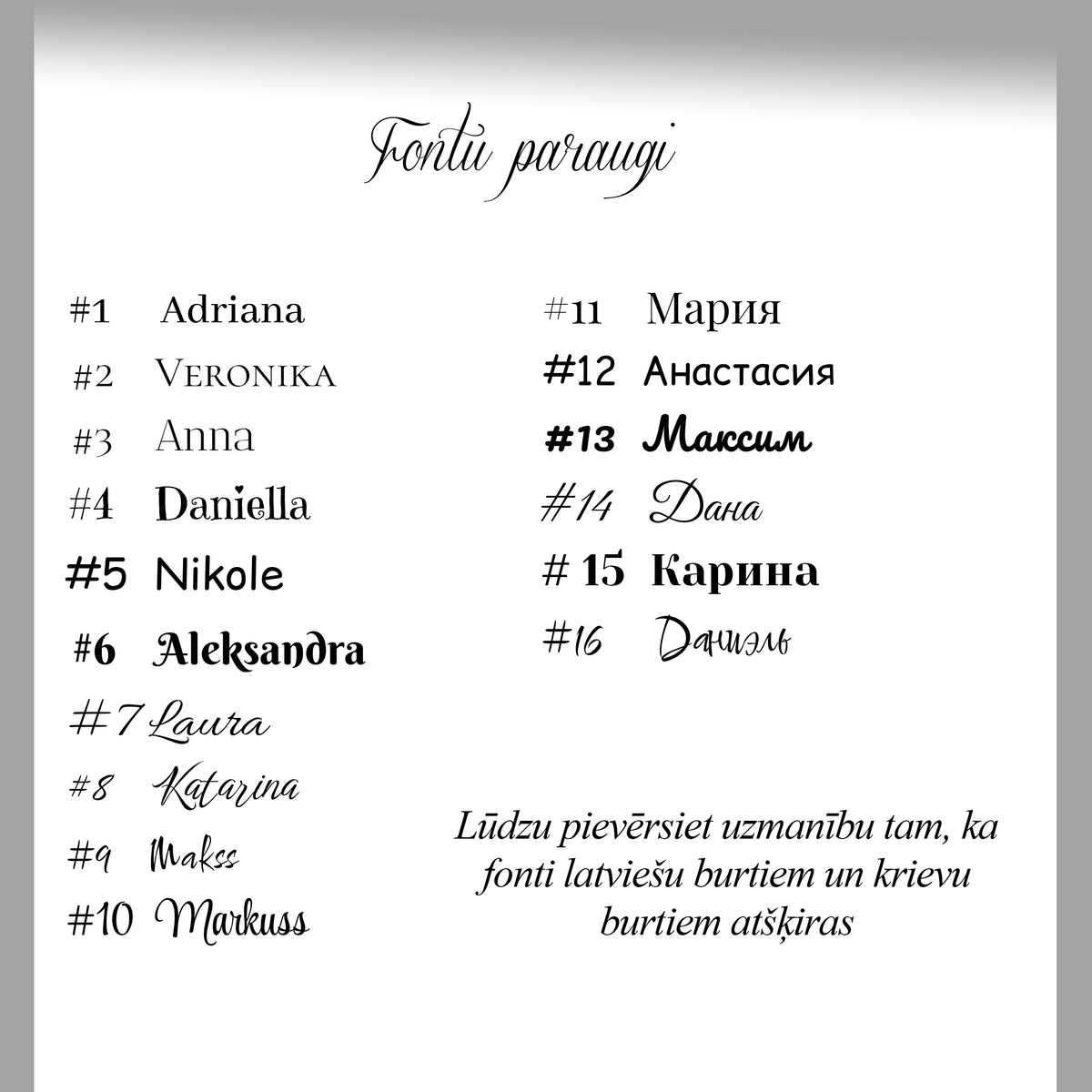 gravēšanas fonti