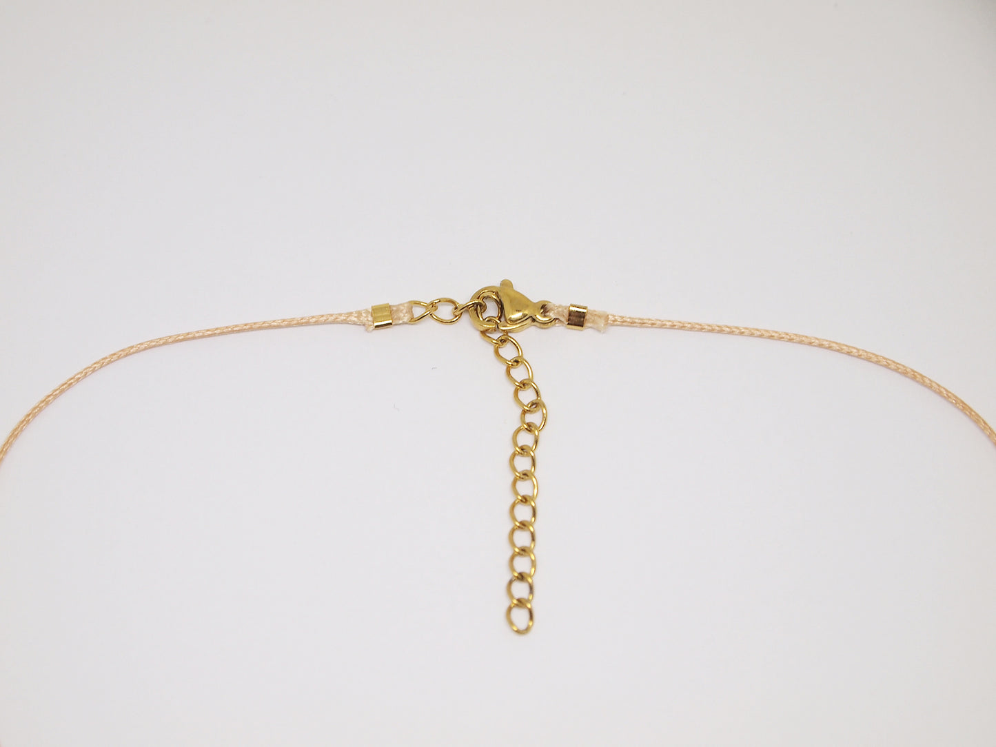 Dainty beaded Citrine cord necklace